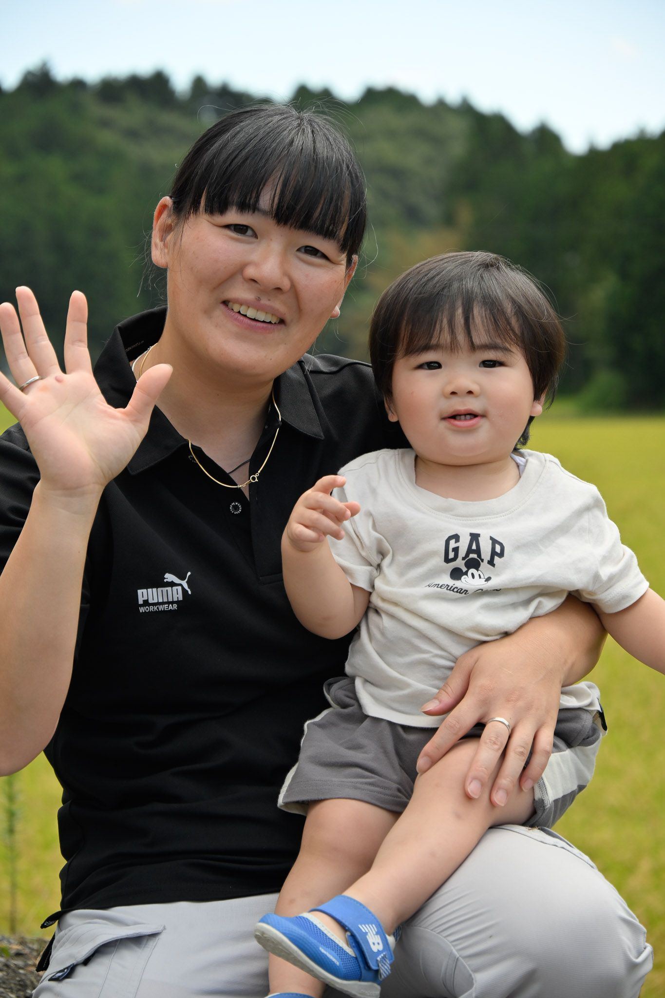 我妻農場の田んぼ